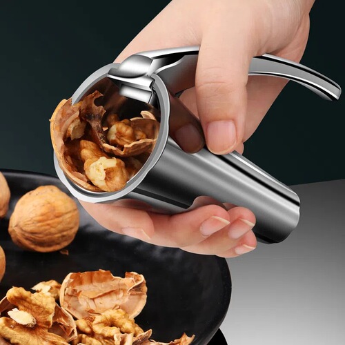Zinc Alloy Vertical Walnut Cracker Funnel-Shaped Nut Peeling Tool Nut Sheller Gadget Hazelnut Cracker