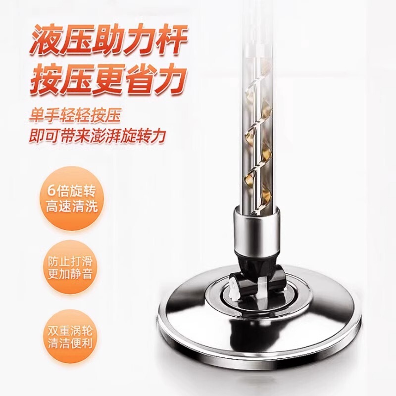 旋转拖把家用一拖净免手洗单桶度吸水布懒人地拖自动甩干脱水|undefined