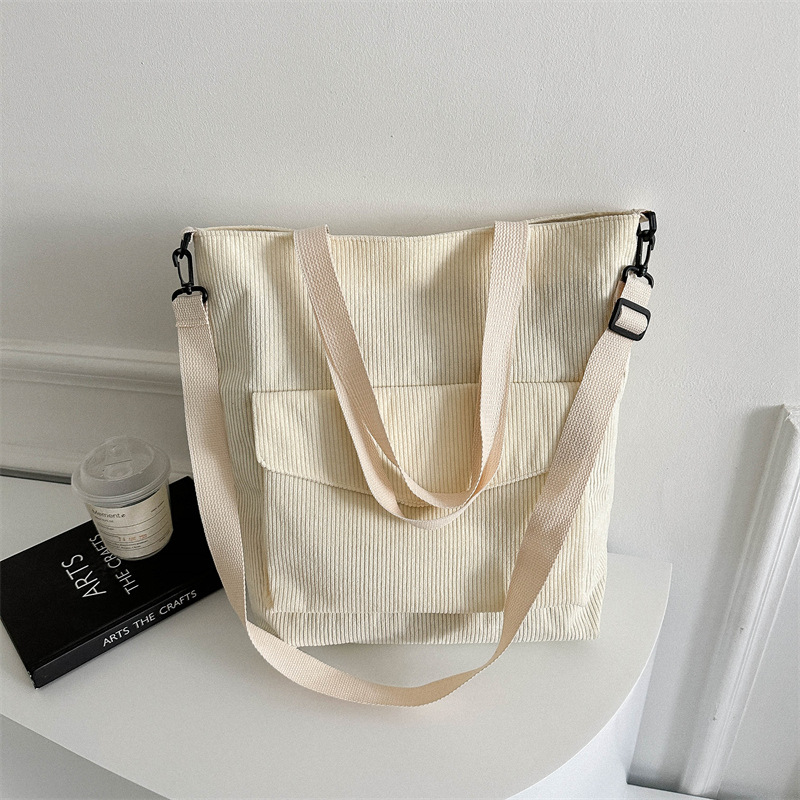 Bolsa de hombro de lana, bolsa de personalidad, bolsa de mano coreana de gran capacidad, bolsa de mano retrógrada simple