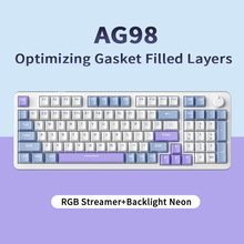 Zifriend知友AG98机械键盘Gasket混光全键热插拔游戏电竞有线键盘