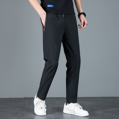 Men's Cross-border Spring and Autumn Casual Pants, Long Sports Leisure Loose Nine-hole Pants, Quick-drying Men's Pants