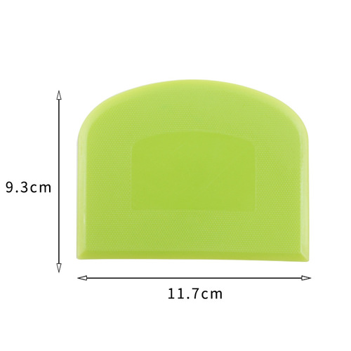 Baking tools semicircular D-shaped thickened plastic PE scraper cream cake scraper scraper dough cutter