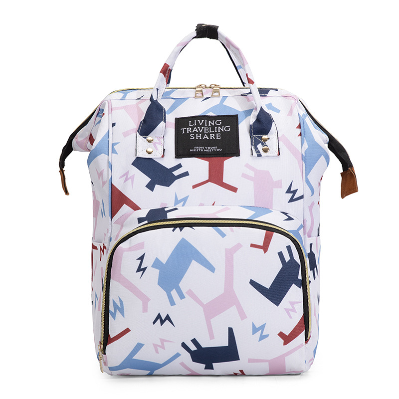 Mummy Bag multi-functional maternal and infant bag nylon waterproof travel baby feeding bottle diaper backpack insulation wet and dry separation