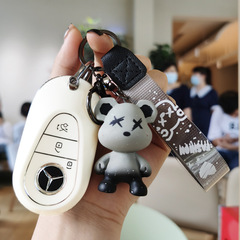 22款奔馳C260L鑰匙套新C級C200L 21款S級S400L S450L汽車專用扣男