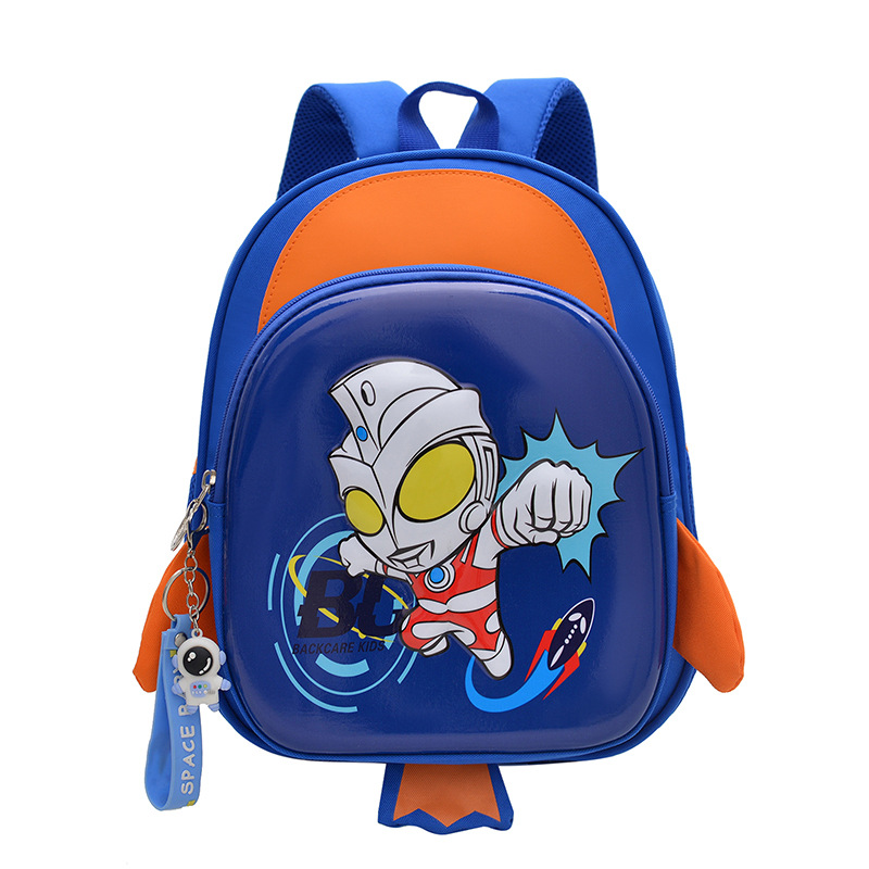 Nuevo jardín de infantes caricatura bebés Ultraman mochila de cáscara dura pequeña mochila de comercio exterior para niños cáscara de huevo mochila pequeña
