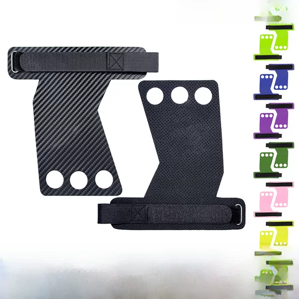 Amazon's Best-Selling Carbon Microfiber Straw Mat Pattern Mesh Pattern Fitness Weightlifting Deadlift Non-Slip Power-Assisted Palm Guard and Palm Guard