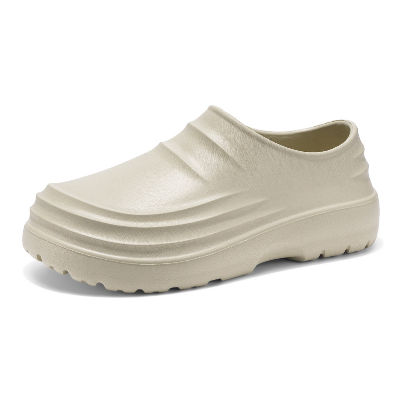 Zapatos de chef zapatos de trabajo de trabajo a prueba de agua y aceite de plataforma de nuevo estilo para hombres y mujeres sandalias de Baotou transfronterizas para parejas