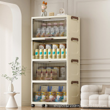 折叠收纳柜免安装家用客厅玩具柜子储物柜零食柜置物柜整理收纳箱