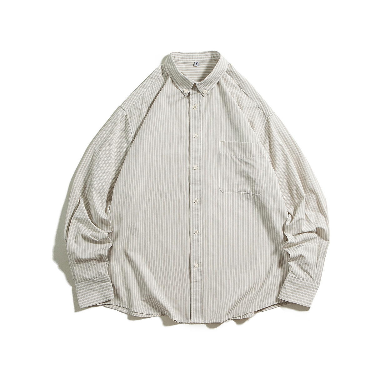 RUIIENRS x THECRACKS 2021 AW 日系秋款潮流宽松条纹衬衫C018