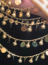 diy闪亮链条敦煌饰品配件古风额饰腰饰流苏妆造服饰装饰链子异域