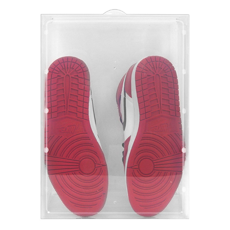 Caja dura engrosada caja de zapatos transparente de plástico flip caja de almacenamiento de acrílico a prueba de polvo combinación de zapatos gabinete de zapatos al por mayor