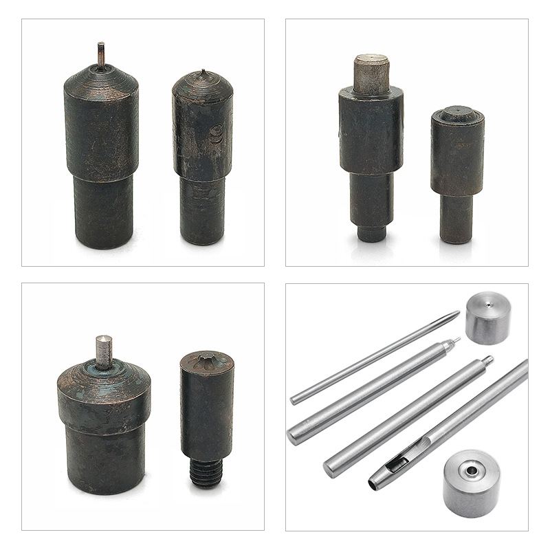 Máquina de prensado manual con molde para instalación de remaches, perforación de botones redondos/planos para ropa, venta directa de fábrica.