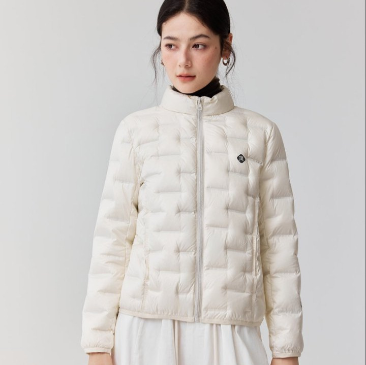 Women's Down Jacket 2026 Winter New Model, Machine Washable, Lightweight, Breathable, Stand Collar, Warm, 90% White Duck Down Coat