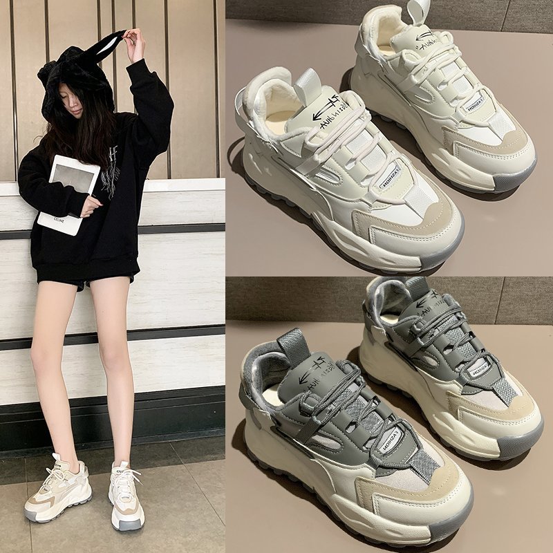 Baskets femme en PU artificiel - Ref 3435175 Image 1