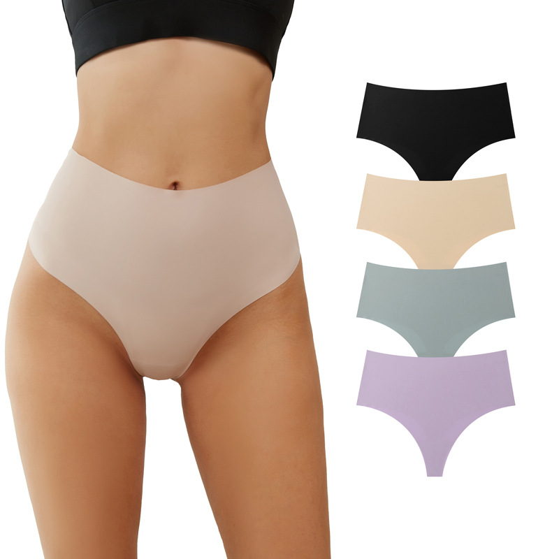 Comercio electrónico transfronterizo panties europeas y estadounidenses pantalonías de cintura alta, pantalones de abdomen cerrado transpirables sin marca, pantalones cortos deportivos absorbentes