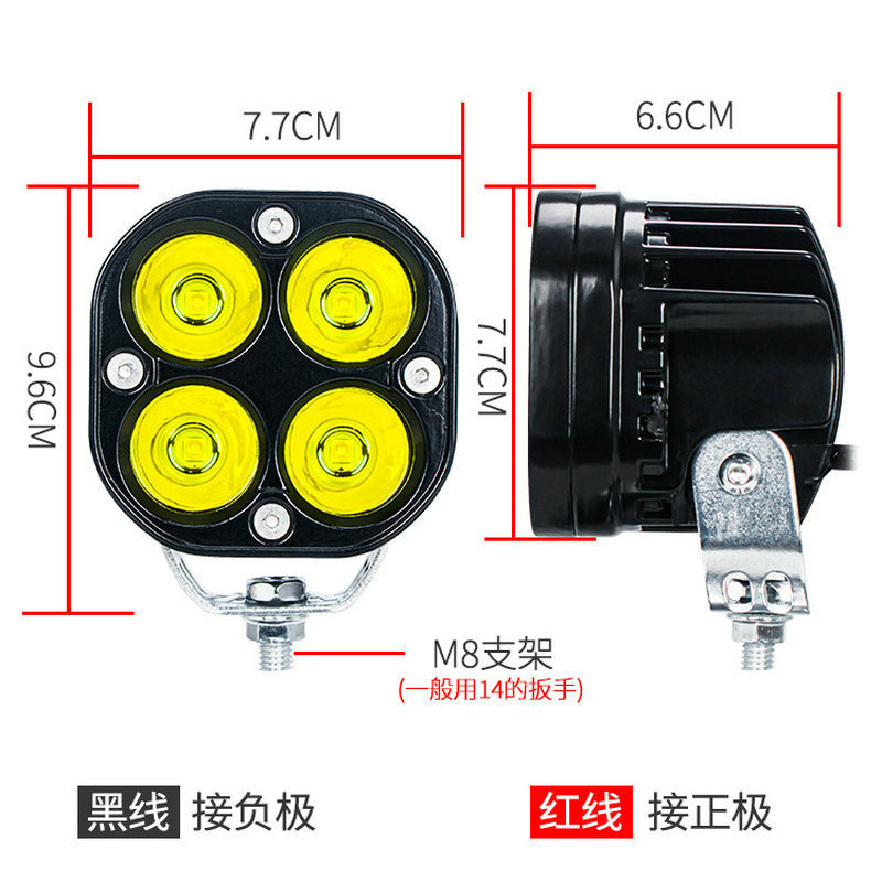 車、バイク、電気自動車用スポットライト、24V/12V LED電球、ヘッドライト、トラック、掘削機用高輝度ライト|undefined