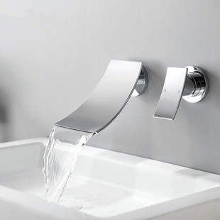 In-Wall Faucet Wall-Mounted Embedded Concealed Washbasin Hot and Cold Engineering Wholesale Washbasin