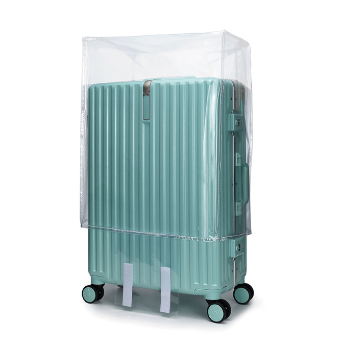 Fuente de la fábrica PVC gruesa maleta impermeable cubierta de polvo de equipaje cubierta protectora caja de la carretilla cubierta de la caja transparente