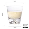 Home Drinking Water Cup Transparent Crystal Glass Creative Fuji Milk Milk Juice Cup Snow Mountain Tea Cup