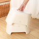 Muji Style Bathroom Storage Stool Rectangular Stool Plastic Living Room Low Stool Household Medium Stool Wholesale