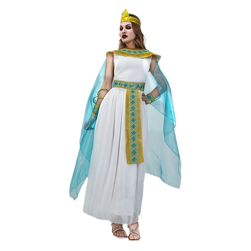 Disfraz de Cleopatra para adultos, disfraz de Halloween, cosplay, actuación en escenario, fiesta de disfraces image 1
