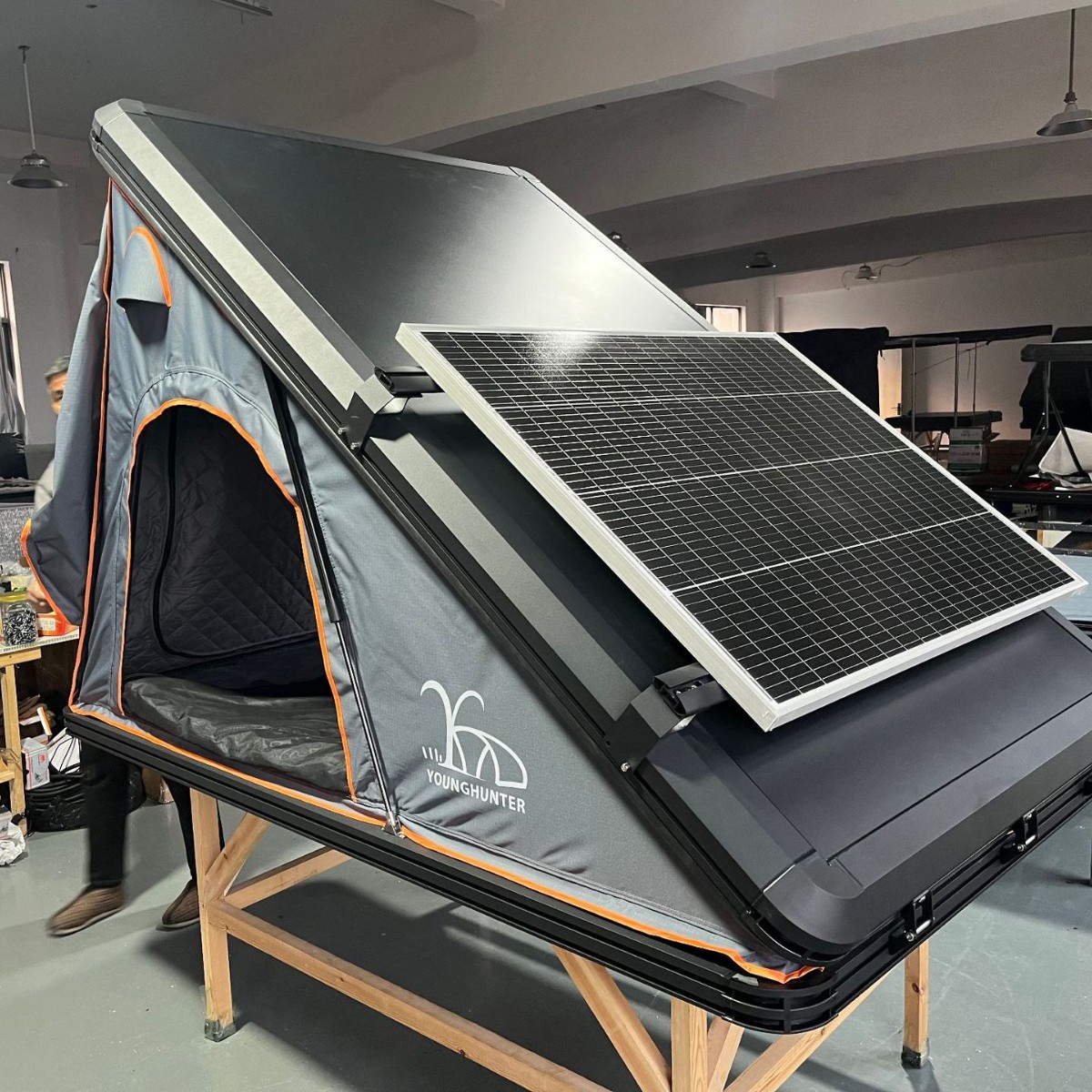 Carpa de techo de poliéster y algodón grueso para cuatro estaciones anti-mosquitos impermeable carpa de viaje autónoma