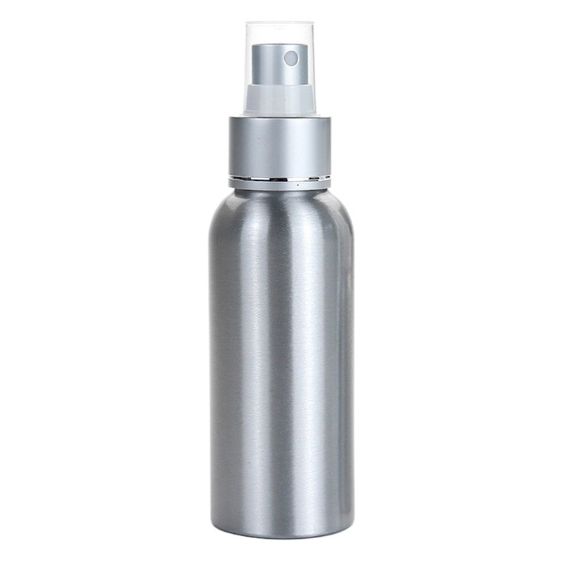 Botella de aerosol de aluminio de metal Botella de aerosol hidratante de tóner desinfección de alcohol pequeña regadera portátil sub-botella presionando botella vacía