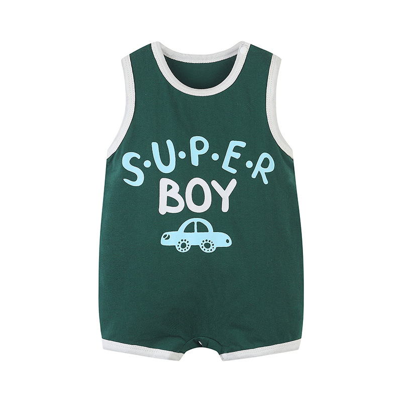 Bebé mono verano bebé sin mangas chaleco mameluco bebé baloncesto ropa recién nacido Ropa Deportiva mameluco fino