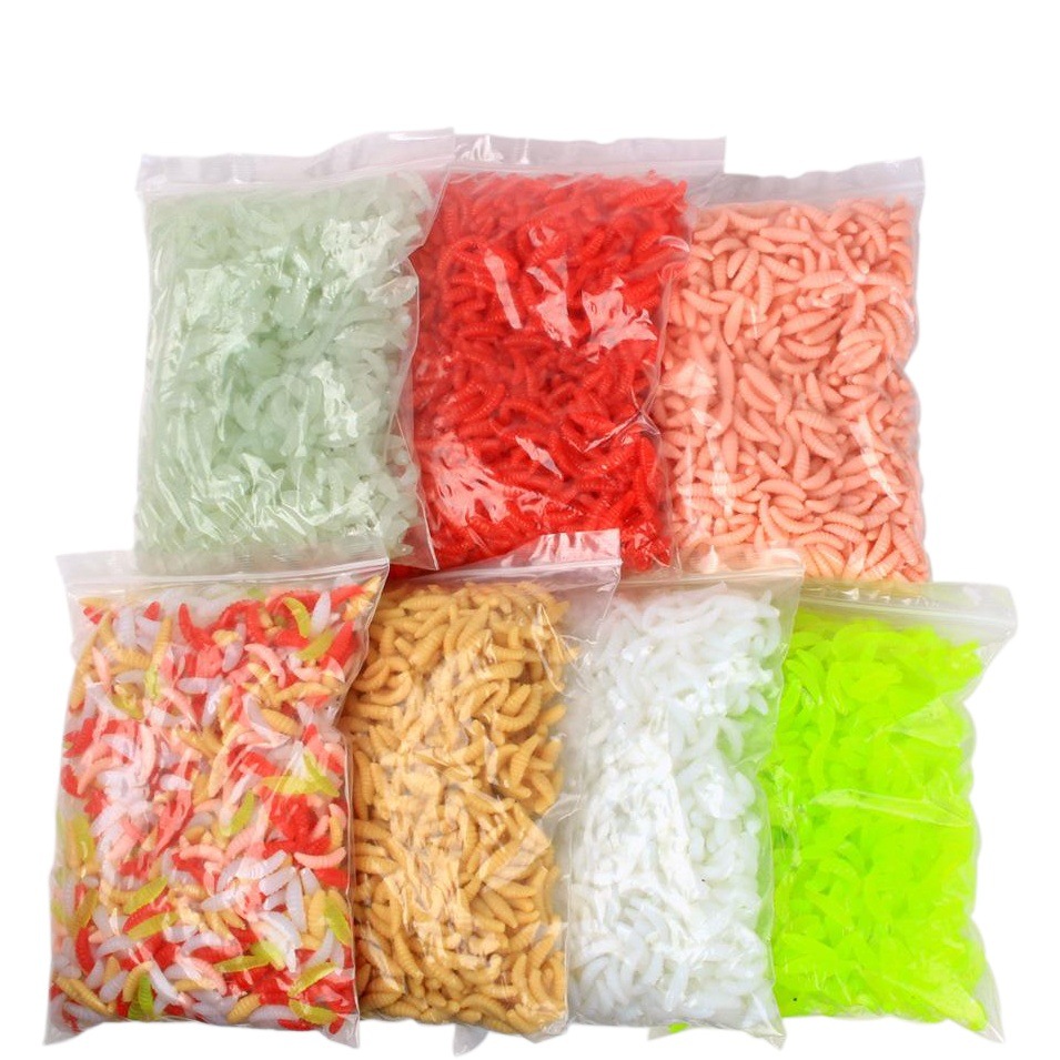 50 Soft Bait pan gusano biónico gusano suave Luya cebo suave gusanos de lombriz de tierra falsos luminoso puede agregar pescado almizcle