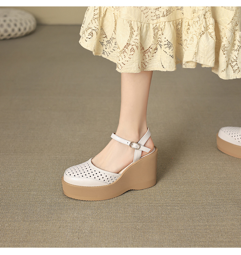 Sandal cao gót nữ mũi nhọn quai ngang đế dày 9.5cm — màu trắng ngà, màu mơ chi tiết 10