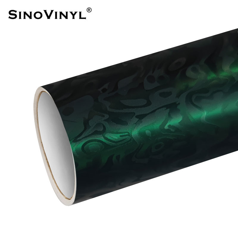 PET de alta definición galvanizado cosmic estriado de fibra de carbono espejo retrovisor decoración pegatinas de película de cambio de color de automóvil pegatinas de película de cuerpo