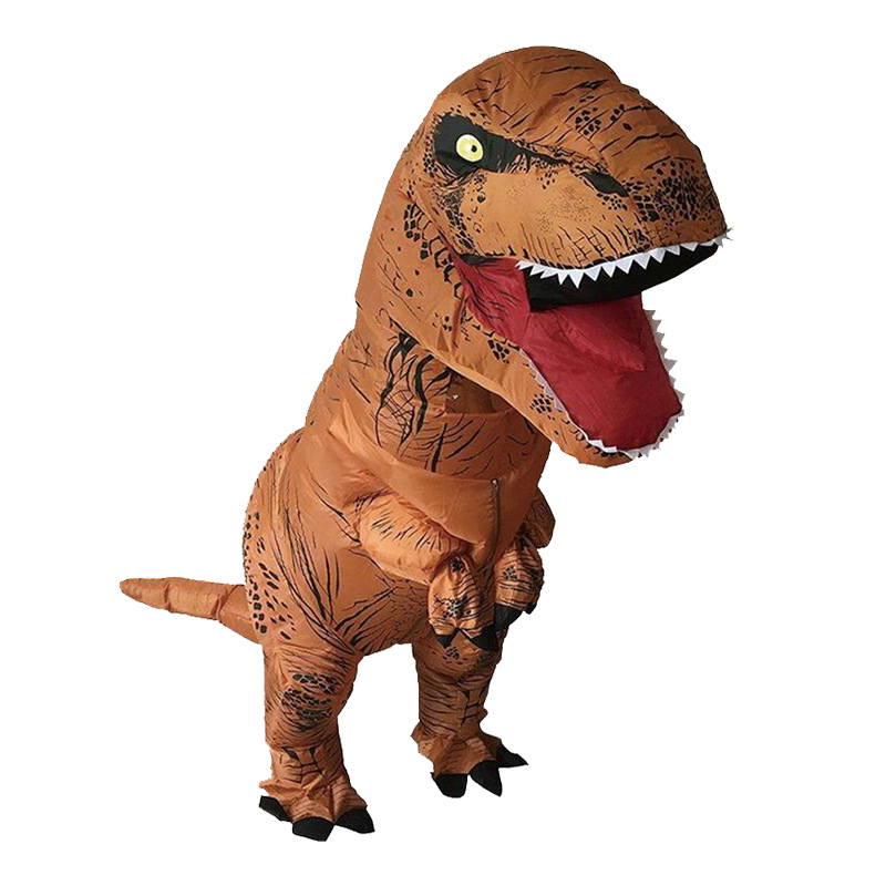 Halloween espectáculo extraño disfraz de cosplay juega a tiranosaurio ropa inflable ropa de muñeca ropa inflable de dinosaurio