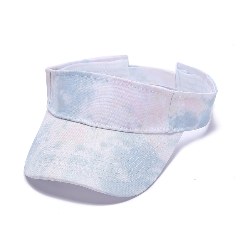 Tie-Dye-Visier, bunter Graffiti-Sonnenhut für Damen, modische Baseballkappe_voghion.com