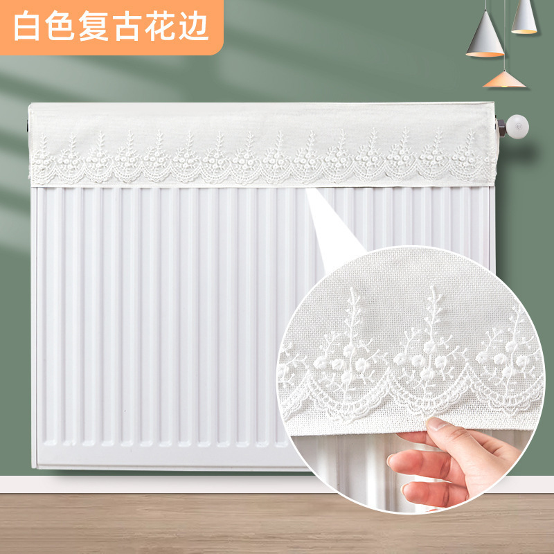 新款暖气片防熏遮挡罩老式美化装饰家用防尘罩套半包遮丑神器|undefined
