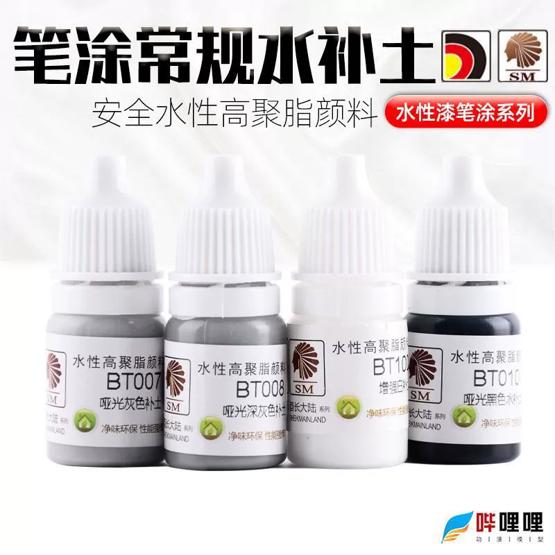 Базовое покрытие Biliili Chief Continent (черное/белое/серое) на водной основе, высокополиэстерное, для моделей Gundam, специальное для моделирования