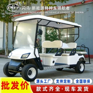 Golf cart tourist scenic spot hotel connecting four-wheel property patrol cross-country tour golf sightseeing bus