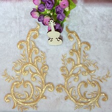 B 26951 Gold Thread Floral Embroidery ��ɴͷɴ���� ����
