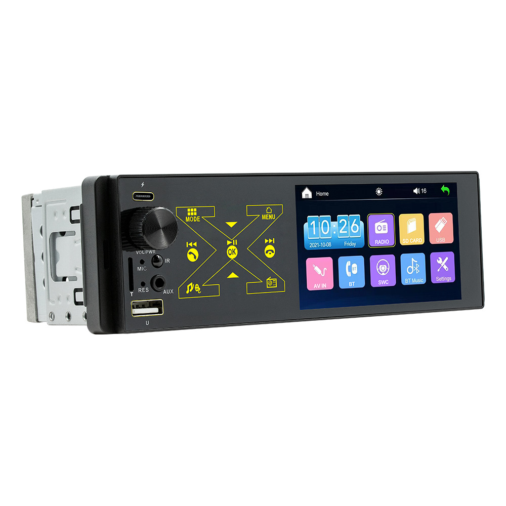 Transfronterizo Nuevo 4,1 pulgadas de un solo husillo coche Bluetooth MP5 REPRODUCTOR DE Smart Bluetooth MP3/MP4 TARJETA DE Radio