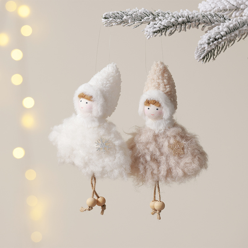Nuevo ángel muñeca transfronteriza encantadora chica creativa colgante de peluche decoración del árbol de Navidad colgante de Navidad