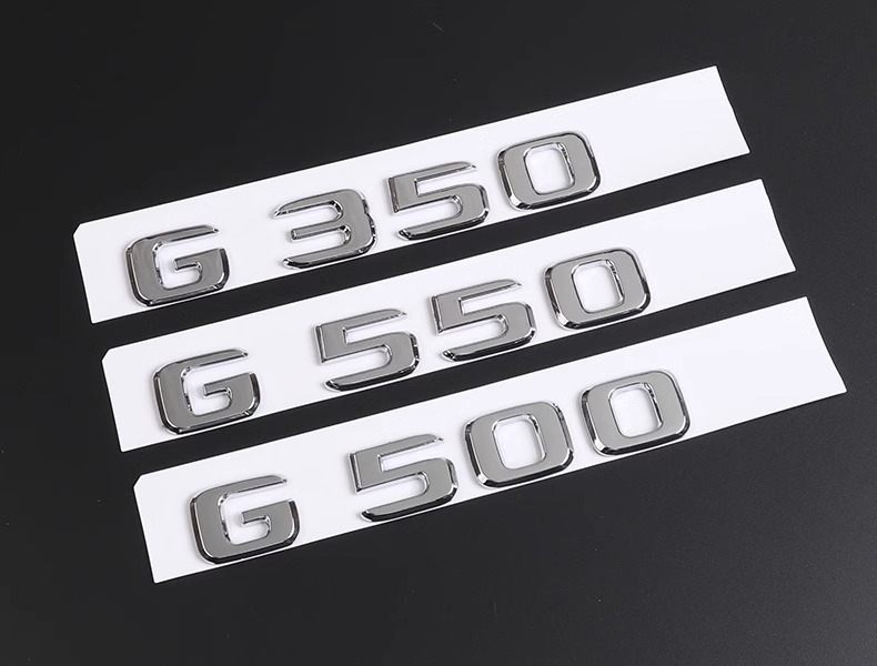 Applicable to Mercedes-Benz G63 Rear Letter Mark G 500 550 Body Side Mark V8BITURBO Modification AMG Blackening Sticker