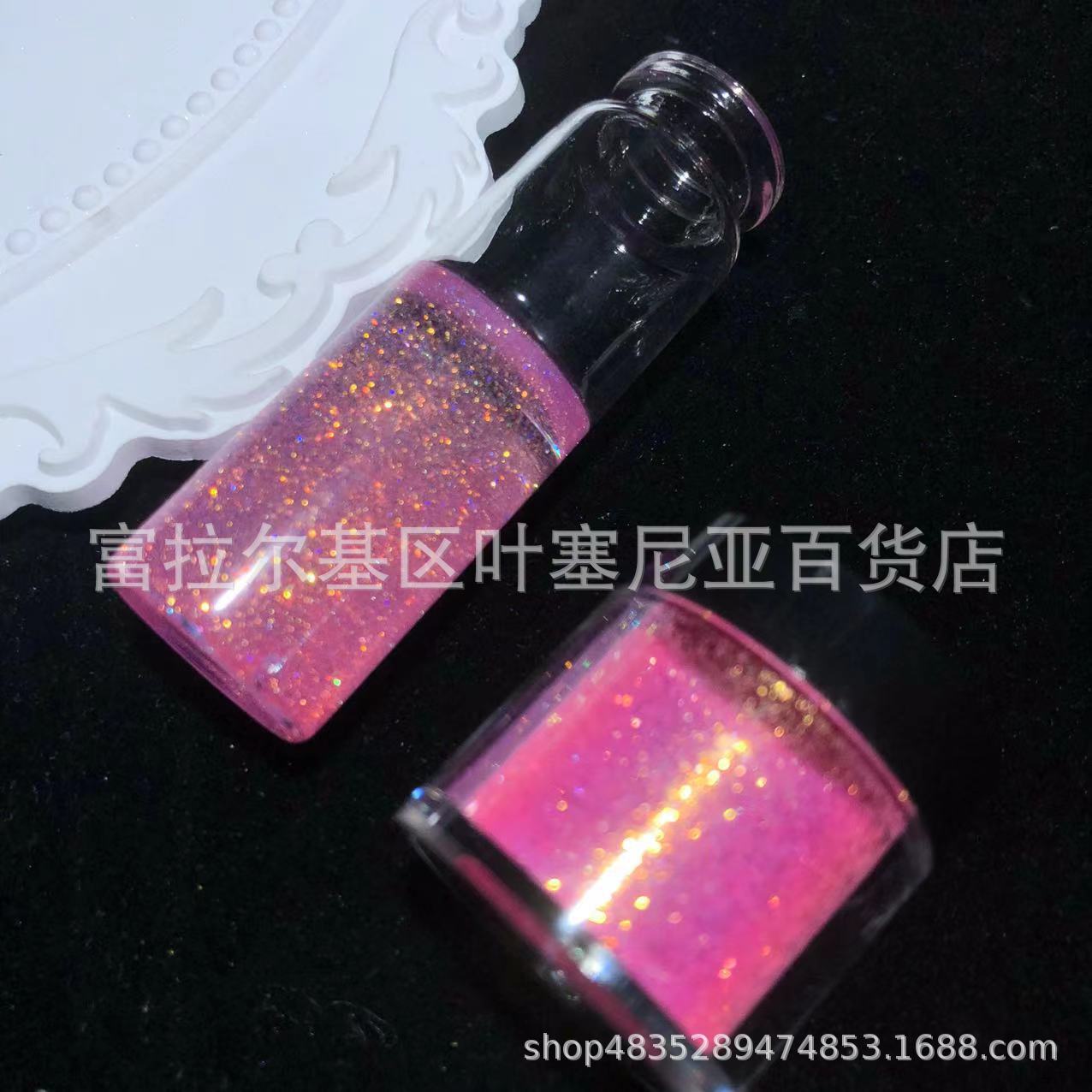 0,1mm polvo de diamante de oro galaxia magia oro diamante polvo epoxi pintura de fuego cera suspensión colorido brillo al por mayor 9 colores traje