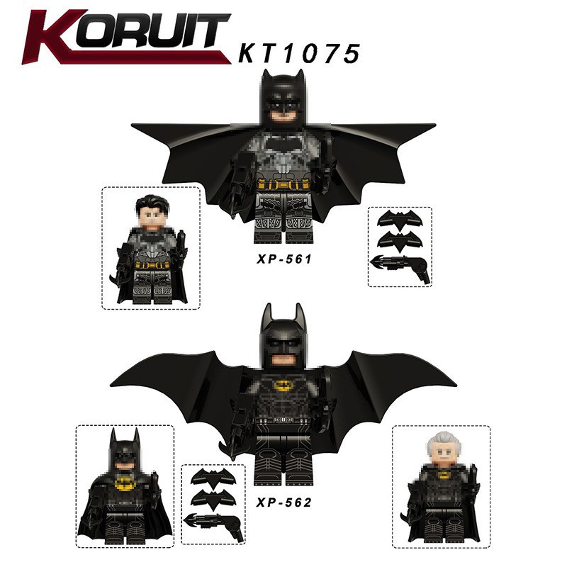 Core Kt1075 Superhero Series Bat Assembled Building Block Doll Toy Bag Wholesale Xp561-562