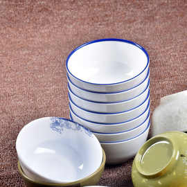 塑料米饭碗密胺打汤碗粥碗快餐店塑料小饭碗餐馆食堂餐具商用包邮