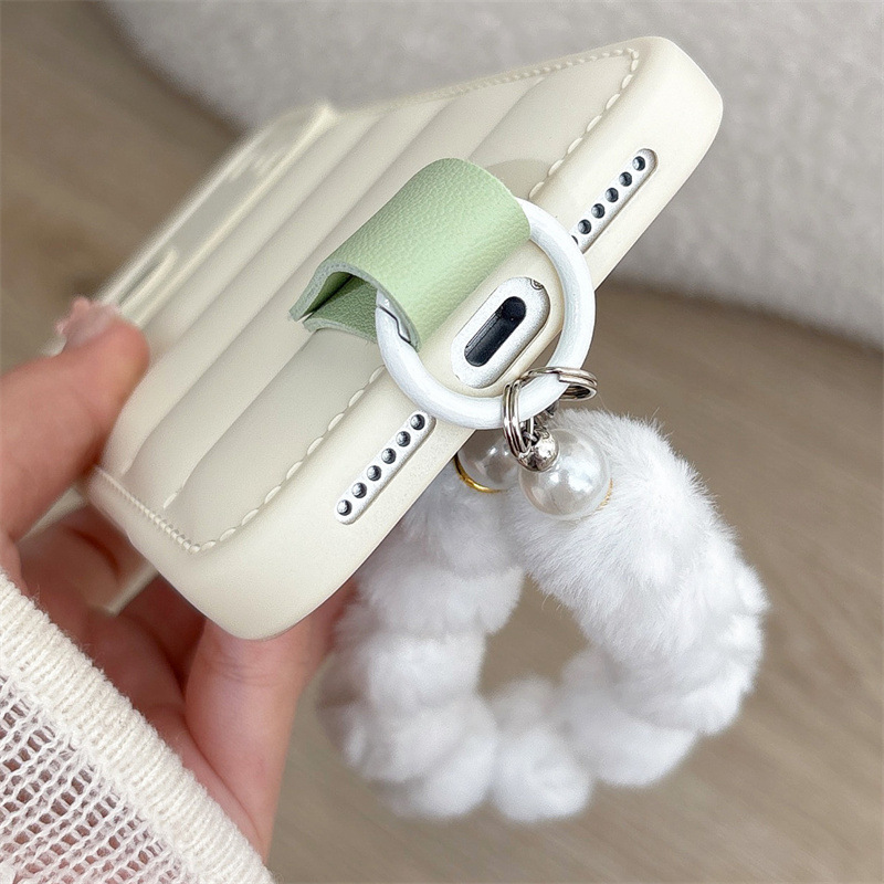 Puffer Jacket Style Phone Case With Lanyard For Iphone Series_voghion.com