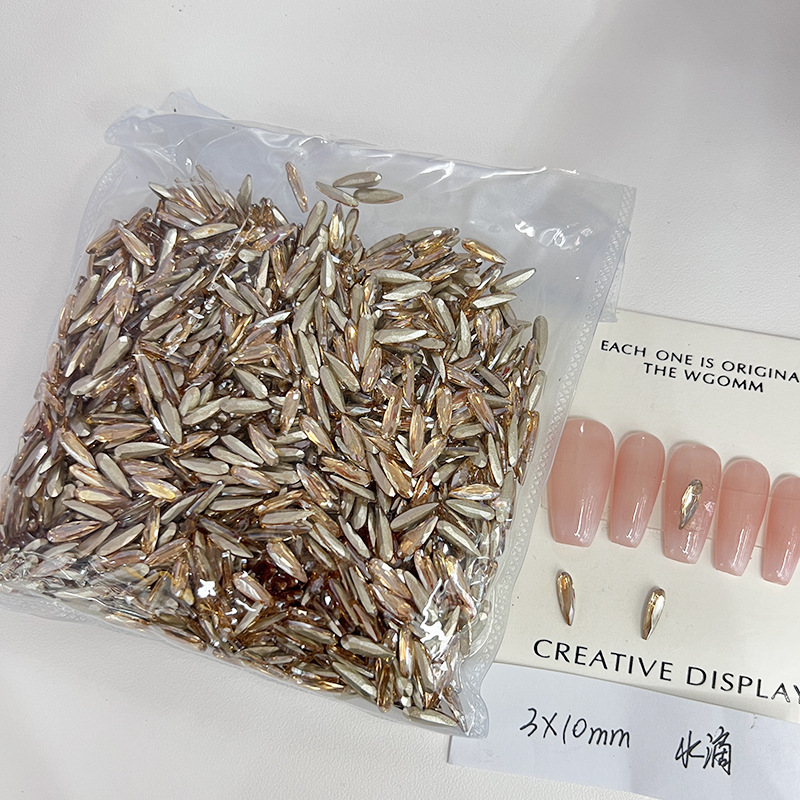 [KKK04-22] champagne water drop 3 * 10mm