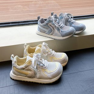 Retro Fishnet Shoes for Women 2025 New Summer Mesh Breathable Sports and Leisure Shoes Soft Sole Forrest Gump Training Shoes