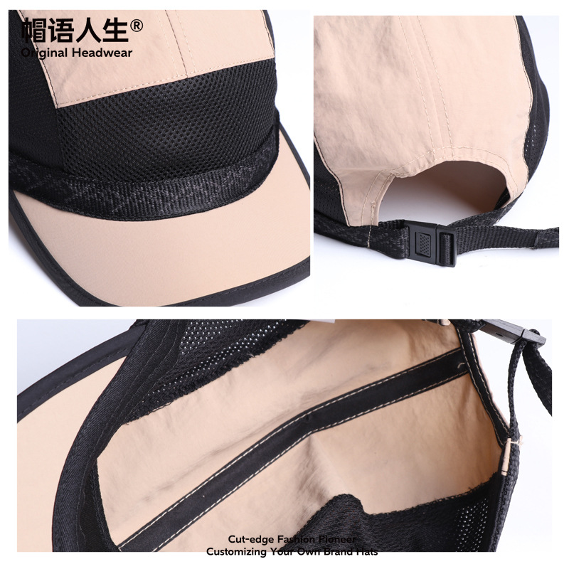Sombreros personalizados de verano secado rápido ultra ligero respirado sombrero de béisbol protector solar de malla para hombres y mujeres sombrero de lengua de pato marea image 5