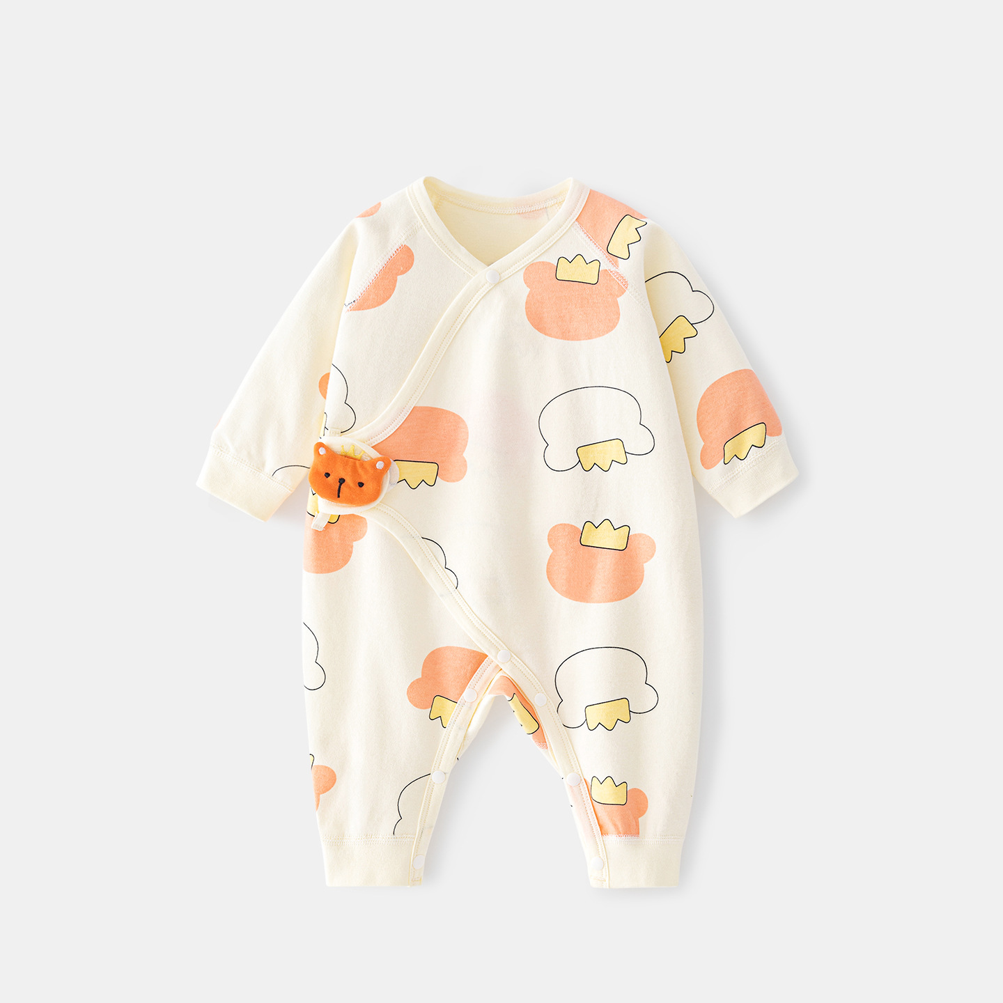 Ropa de bebé recién nacido primavera y otoño bebés algodón 0 delgado marzo monje bottom hammock baby overcoat image 8
