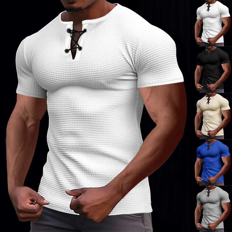 Men's Solid Color T-shirt Men's Clothing display picture 1