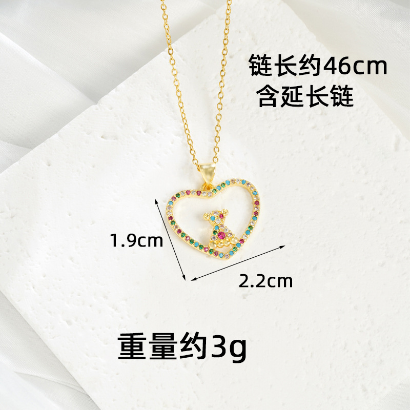 Collar de oro de arena transfronteriza vietnamita línea de amor pendientes de oso para mujeres lujosas joyas no se desvanecen